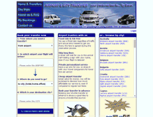 Tablet Screenshot of airportcitytransfer.com